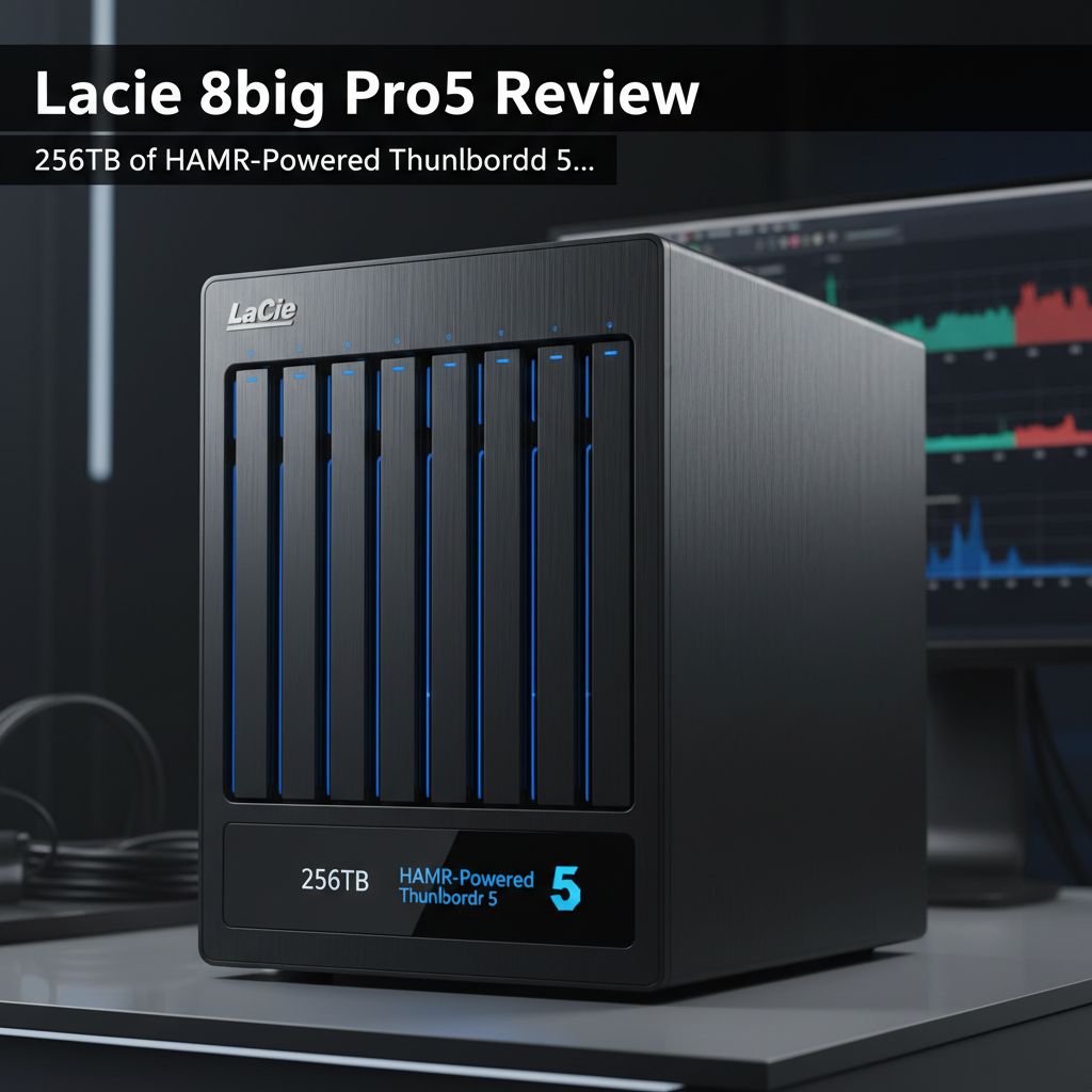 LaCie 8big Pro5: Potencia y Almacenamiento Gigante para Edición 8K