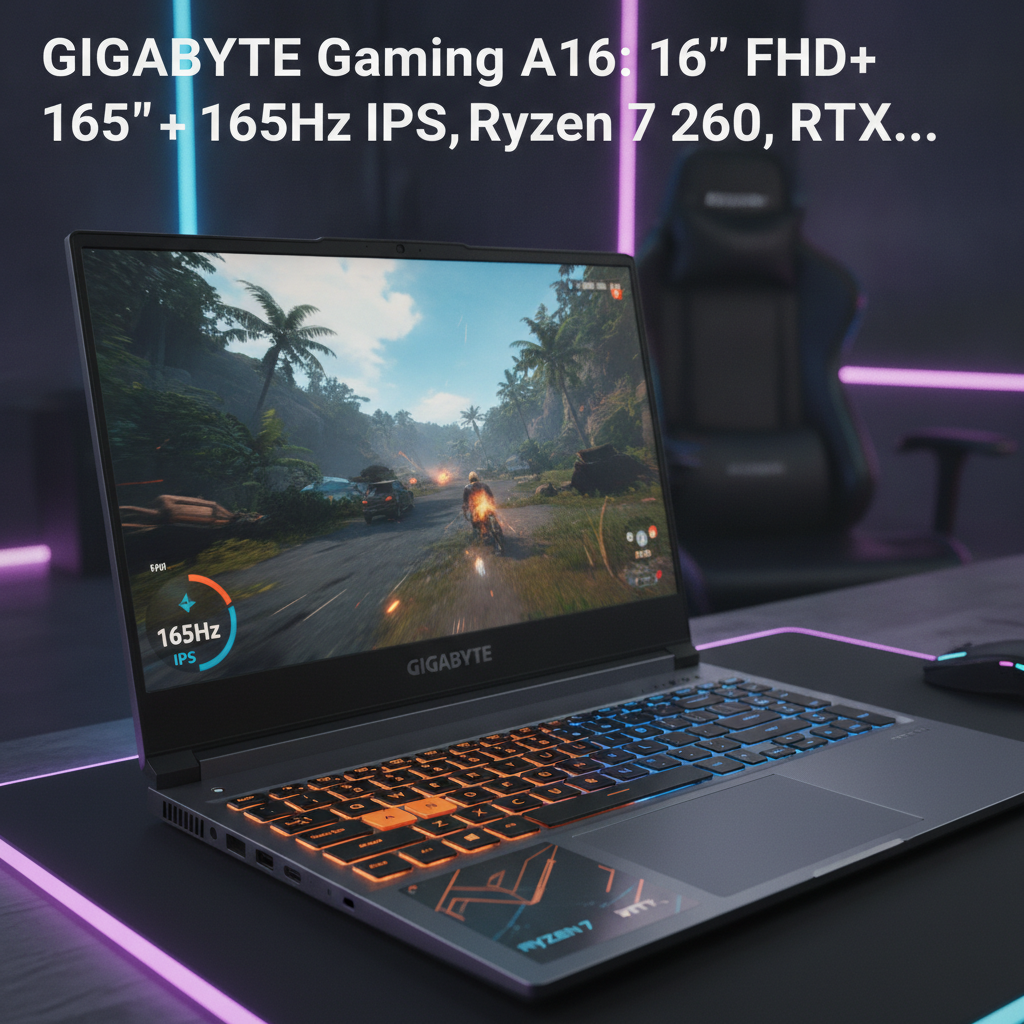 Gigabyte A16: ¡Una bestia gaming al alcance de tu bolsillo con un ofertón en Walmart!