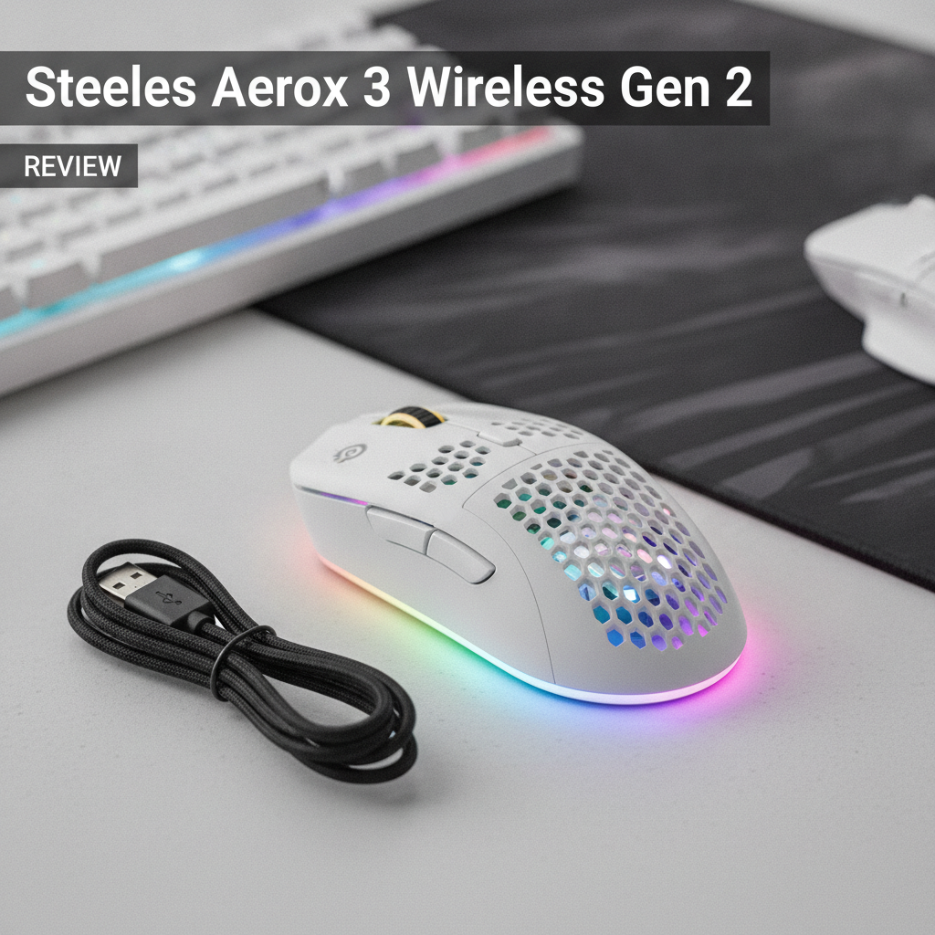 SteelSeries Aerox 3 Wireless Gen 2: Mismo esqueleto, mordisco más afilado