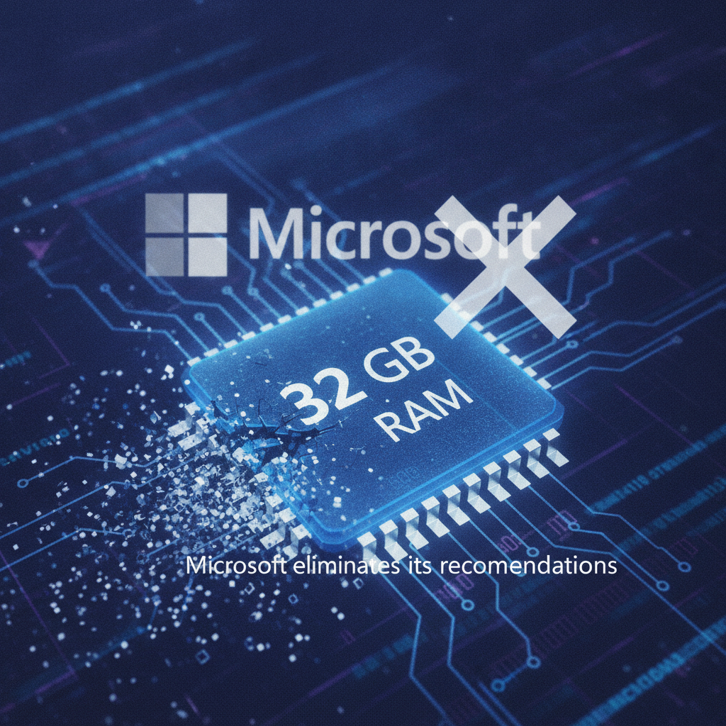 Microsoft borró en silencio su "ideal" recomendación de 32GB de RAM para Windows 11