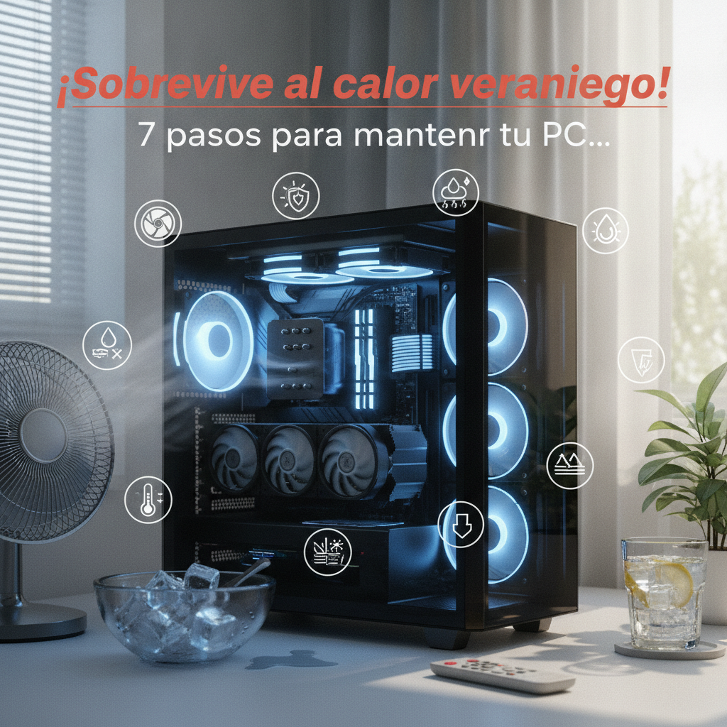 ¡El calor castiga tu PC! Cómo mantenerla fresquita y con la mejor performance este verano