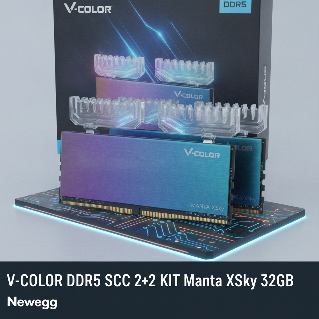 Los precios de la RAM DDR5 siguen por las nubes, ¡pero este kit V-Color Manta XSky te tira un salvavidas!