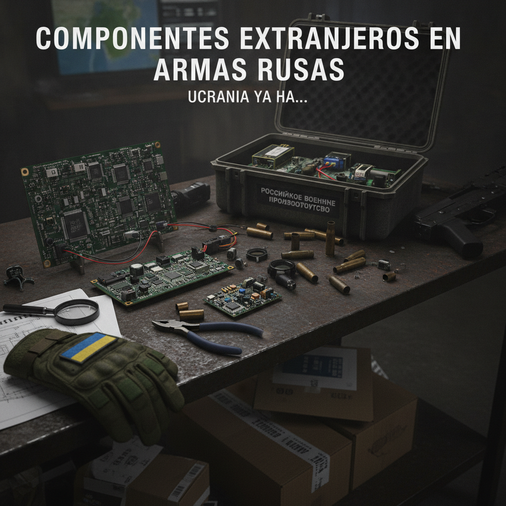 Componentes foráneos en armamento ruso: El hallazgo de Ucrania que expone las redes de suministro ocultas