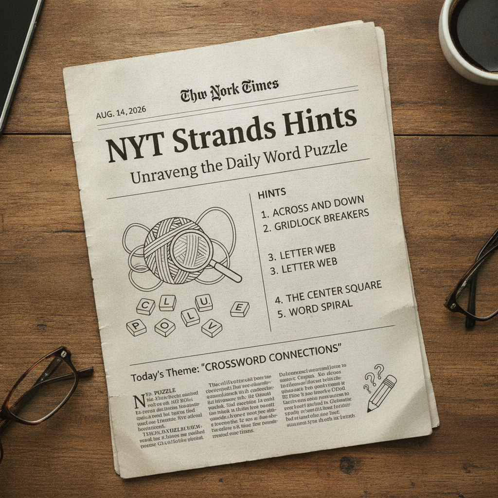 ¡A Desbloquear el NYT Strands de Hoy! Pistas y Soluciones para el Viernes 14 de Agosto (Juego #894)