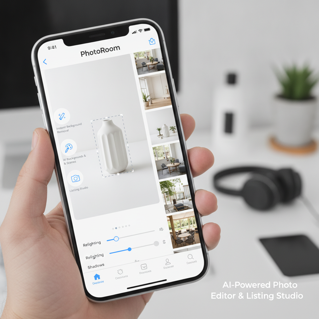 Photoroom AI: El Editor de Fotos Inteligente que Transforma tus Productos para Vender Más