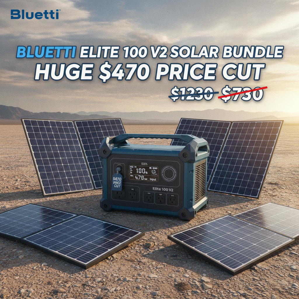 Bluetti Elite 100 V2: ¡Energía Portátil y Backup para tu Casa, con un Descuentazo!