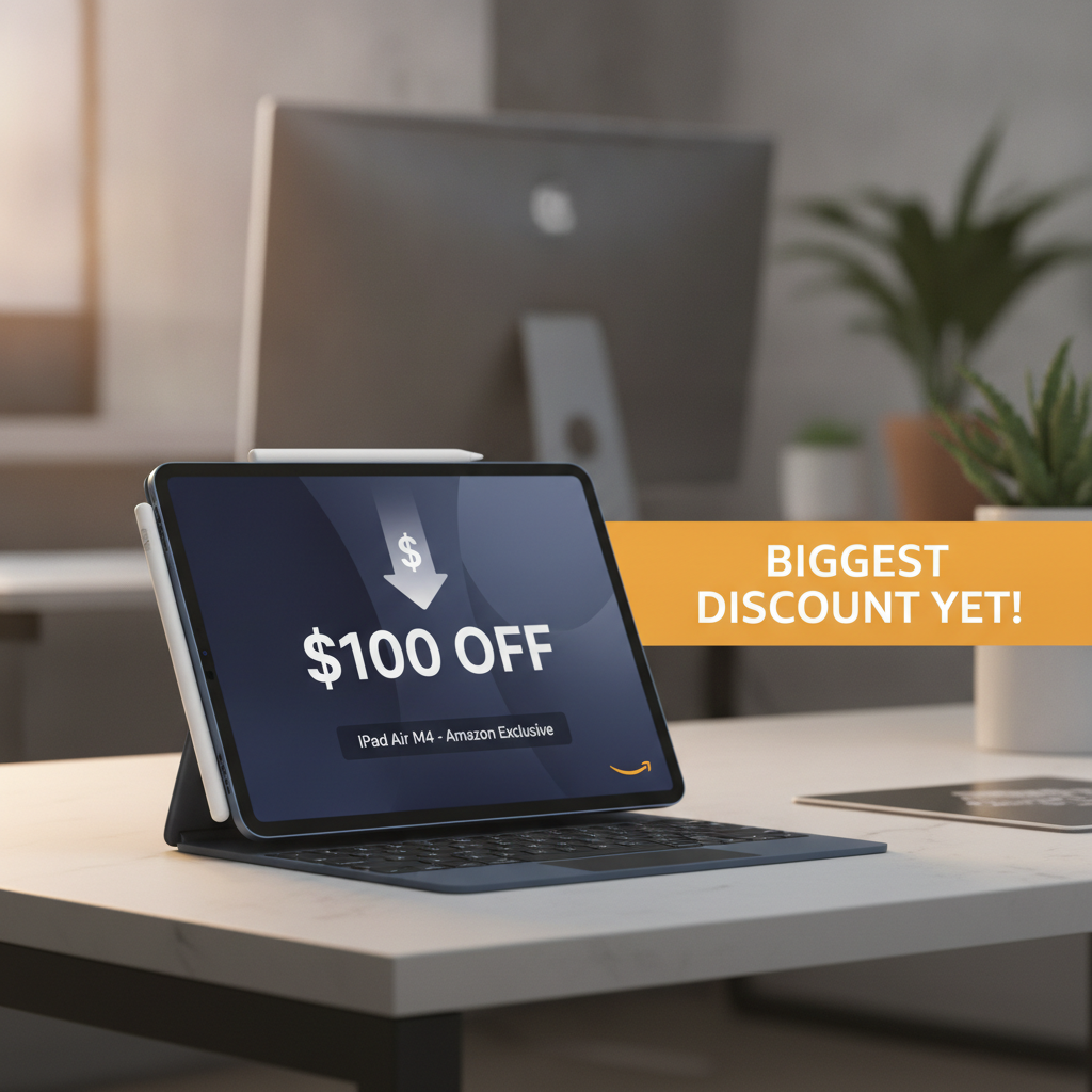 ¡Descuentazo para el iPad Air M4! Ahorrá U$D 100 en Amazon tras las subas de Apple