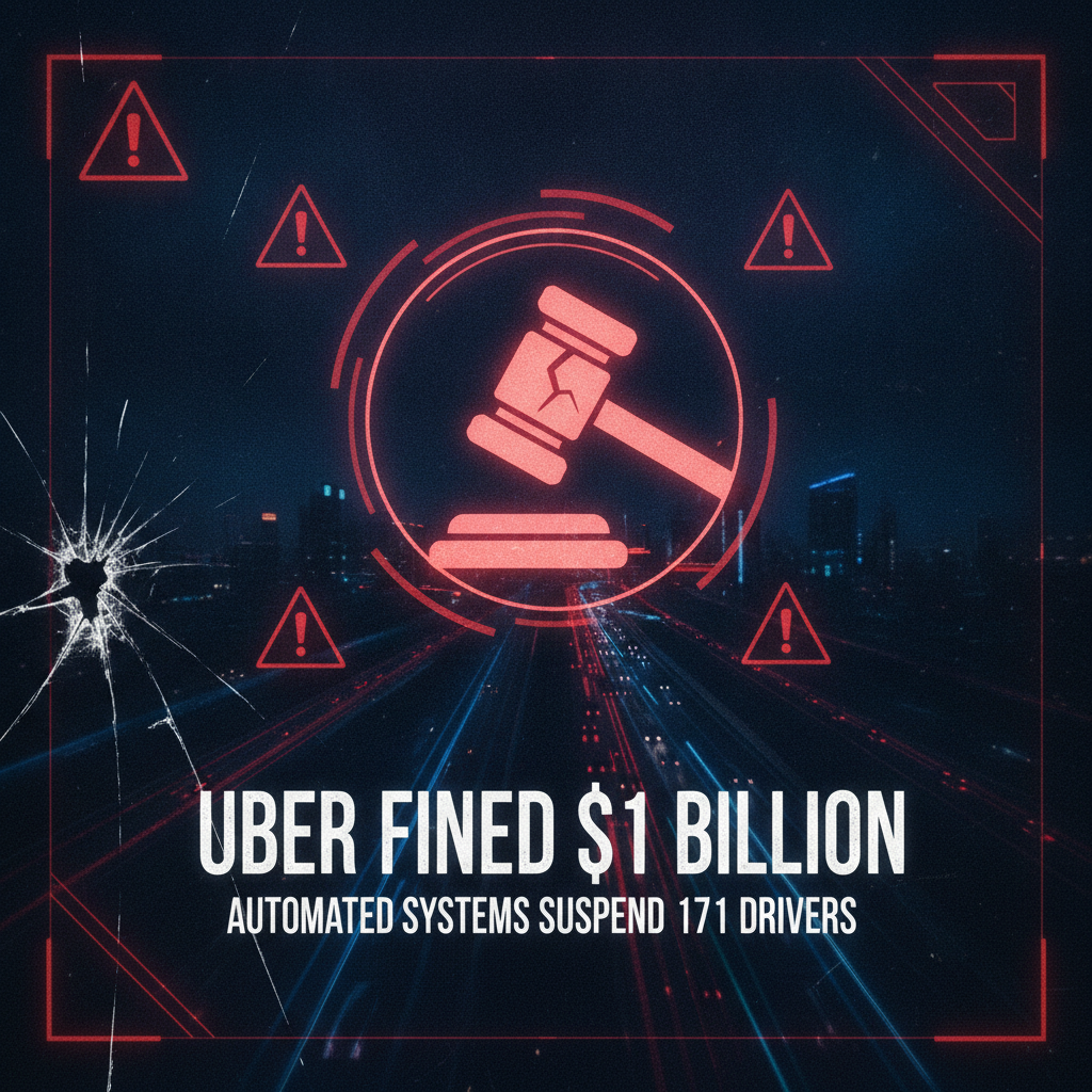 La Inteligencia Artificial en el Banquillo: Multa millonaria a Uber por suspensiones automáticas a choferes