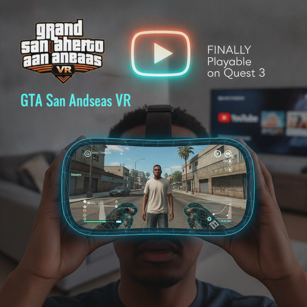 ¡Volvió el Rey del Barrio! Grand Theft Auto: San Andreas VR llega a Meta Quest 3 gracias a un mod comunitario