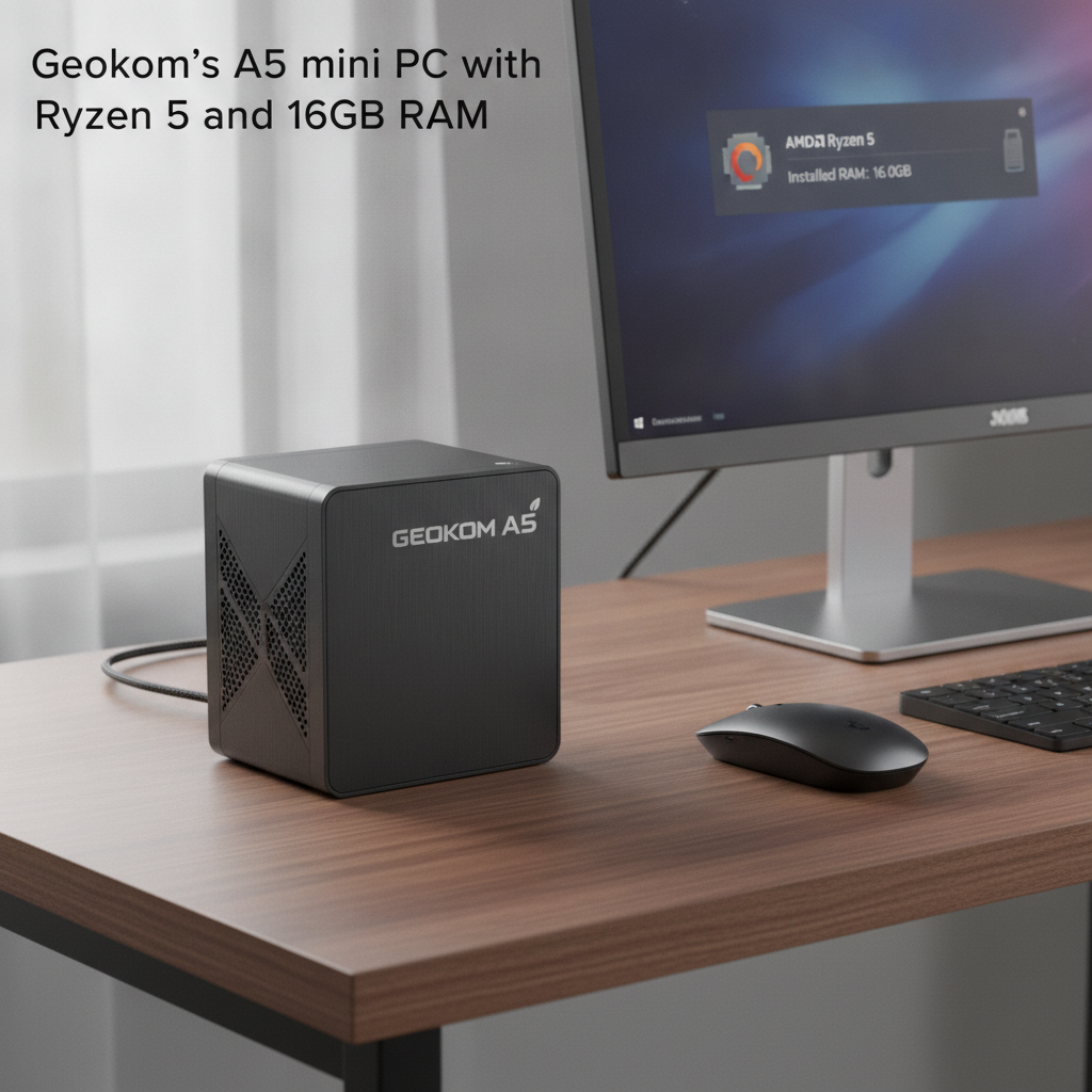Geekom A5: El Mini PC con Ryzen 5 que la está rompiendo y ¡está de oferta en Best Buy!