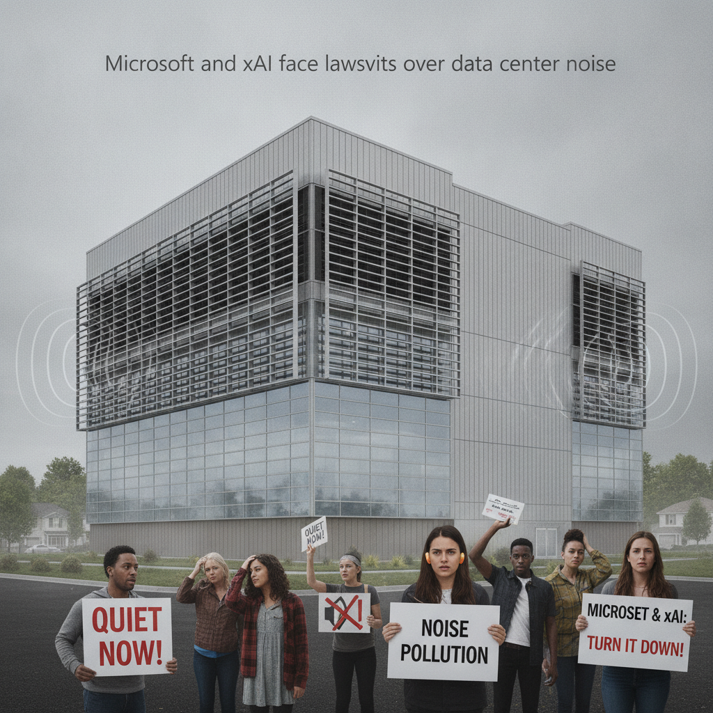 El "Ruido" de la Nube: Microsoft y xAI Enfrentan Demandas Millonarias por sus Data Centers
