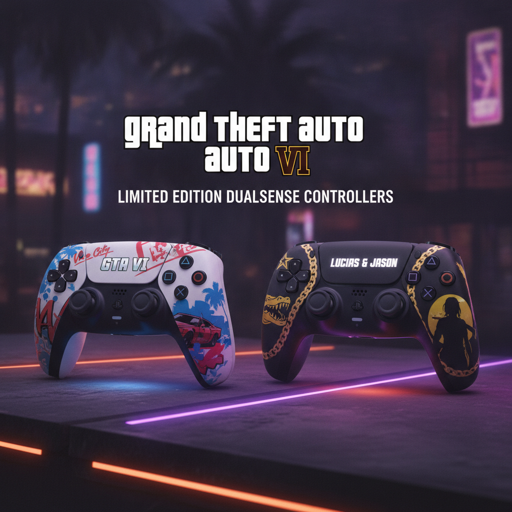 ¡Explota la Previa! Los DualSense Temáticos de GTA 6 Vice City Están a Nada de Llegar a PS5