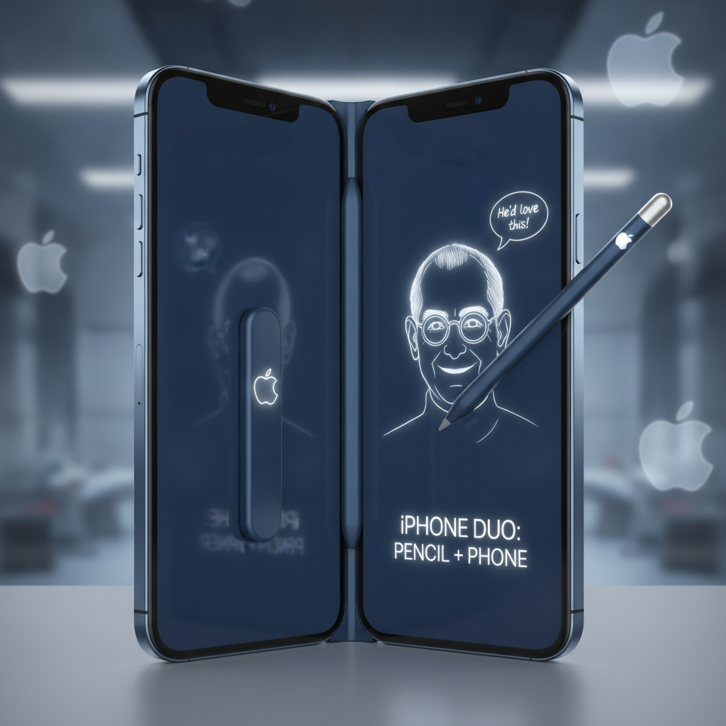 "¿Quién quiere un stylus, che?" El iPhone Duo abraza el Apple Pencil y Steve Jobs... ¿miraría de reojo?