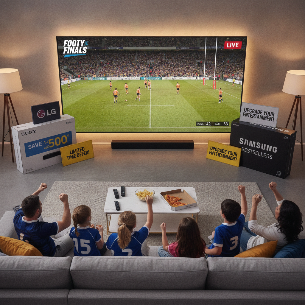 ¡A Preparar la Cancha! Las Finales de Footy son la Excusa Perfecta para Estrenar TV y Ahorrar AU$500