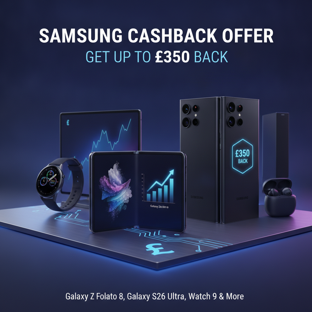 ¡Volvió la promo más esperada de Samsung! Hasta £350 de reintegro en tus equipos favoritos