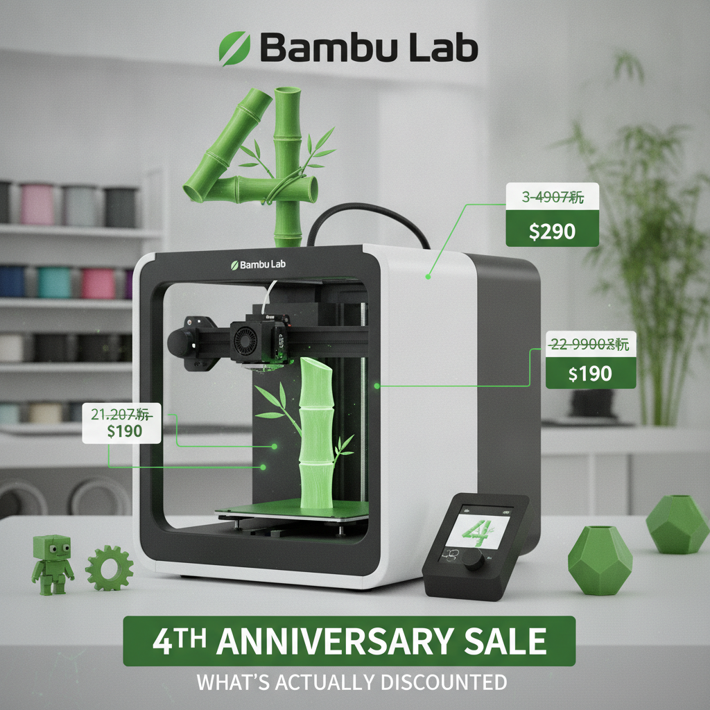Bambu Lab H2S AMS Combo: La Impresora 3D de 4.5 Estrellas que Bajó de Precio y la Rompe Toda