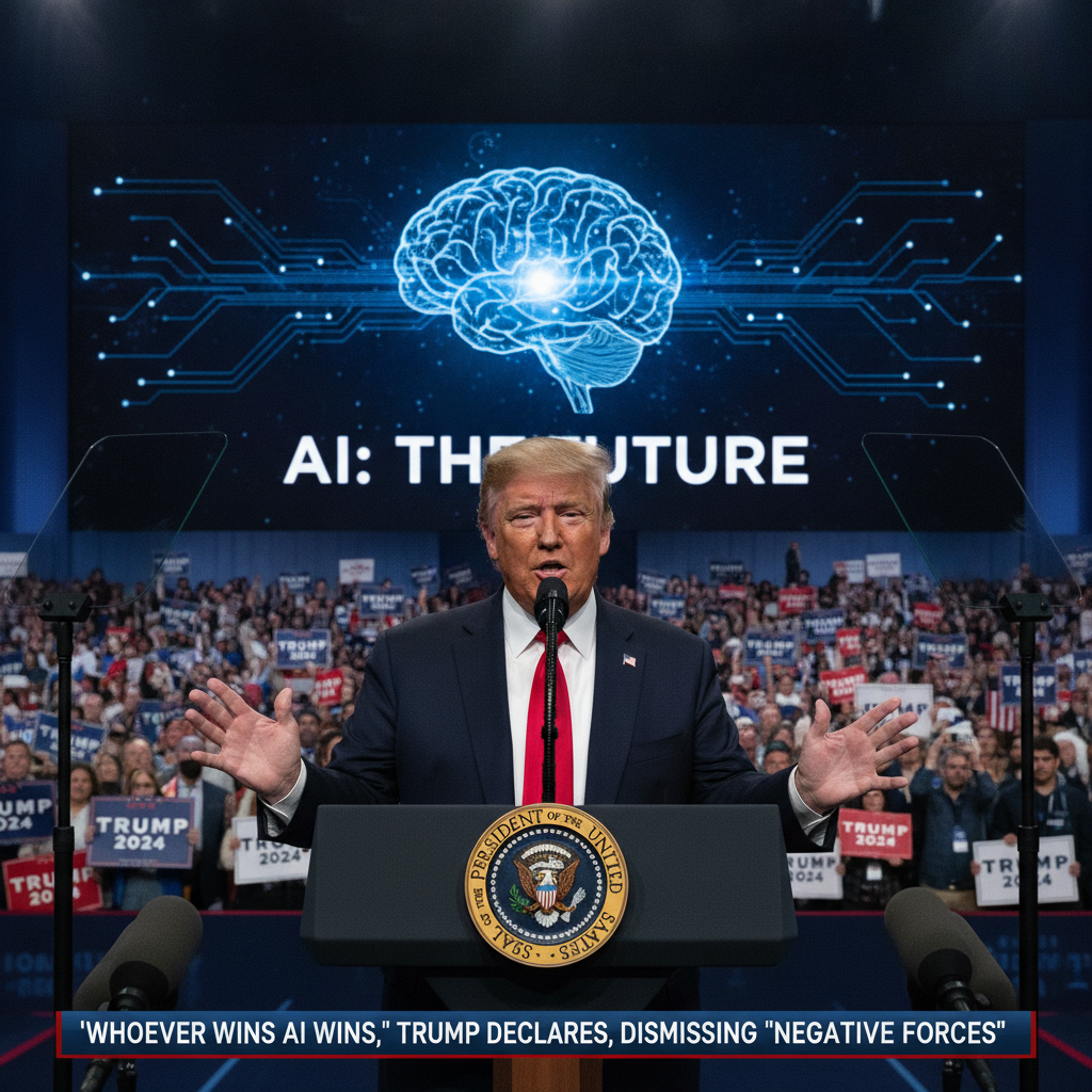 ¡El que gane en IA, gana! La advertencia de Trump sobre traidores y filtradores que "benefician a China"