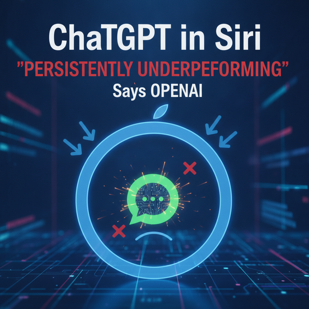 ¡Qué bajón! OpenAI admite que ChatGPT en Siri "andaba para atrás"