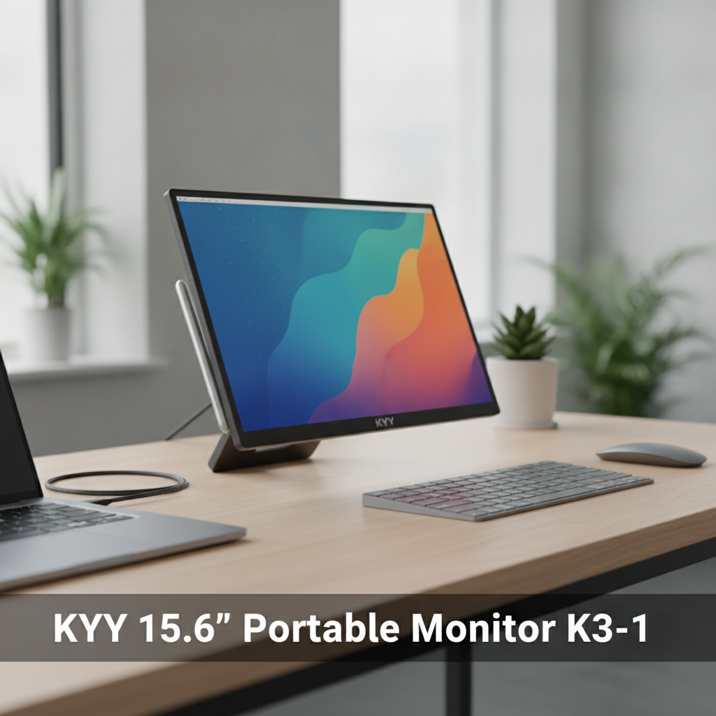 ¡Atención, laburantes! El monitor portátil KYY K3-1 de 15.6 pulgadas, un golazo para tu notebook, con descuento por Prime Day